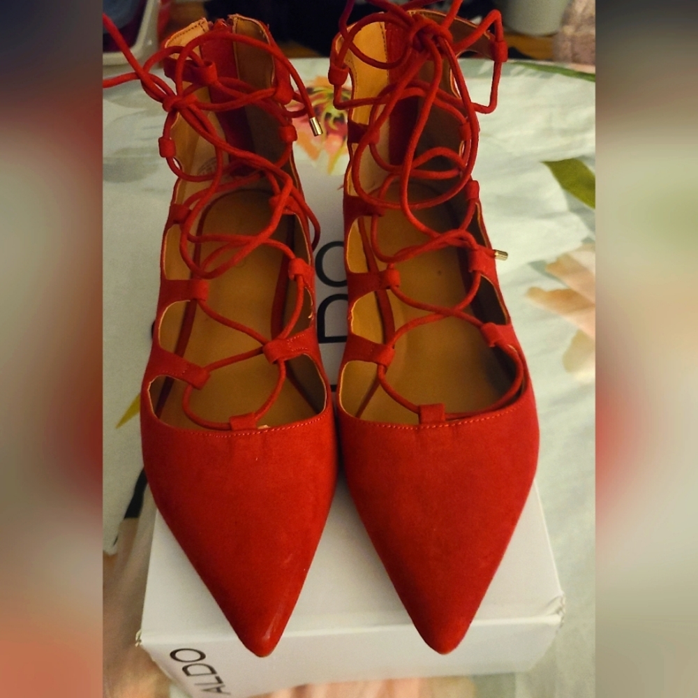 Aldo lace up flats